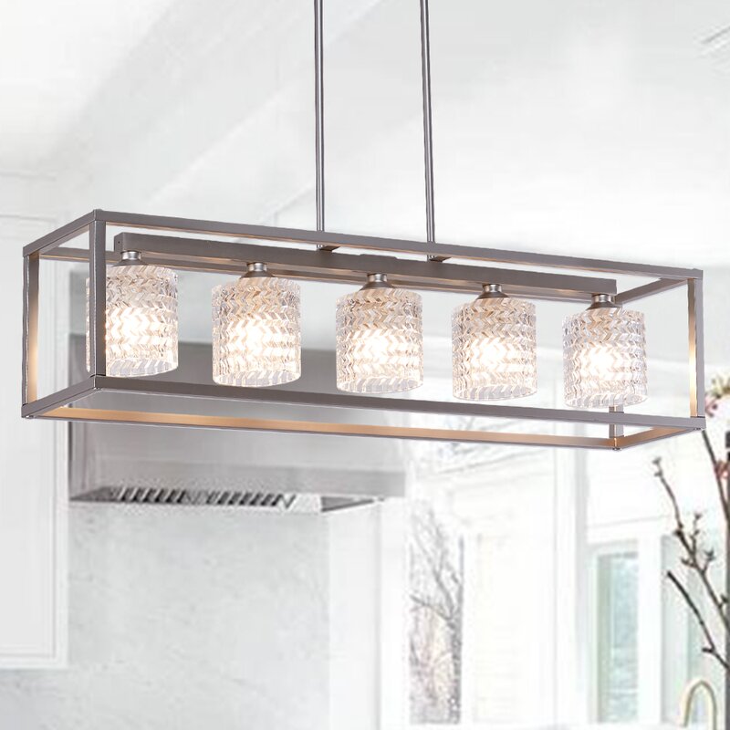 Mercer41 Cleo 5-Light Rectangle Chandelier & Reviews | Wayfair